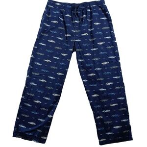 Tommy Hilfiger Mens Lightweight Drawstring Lounge Sleep Pants – All Over Logo an